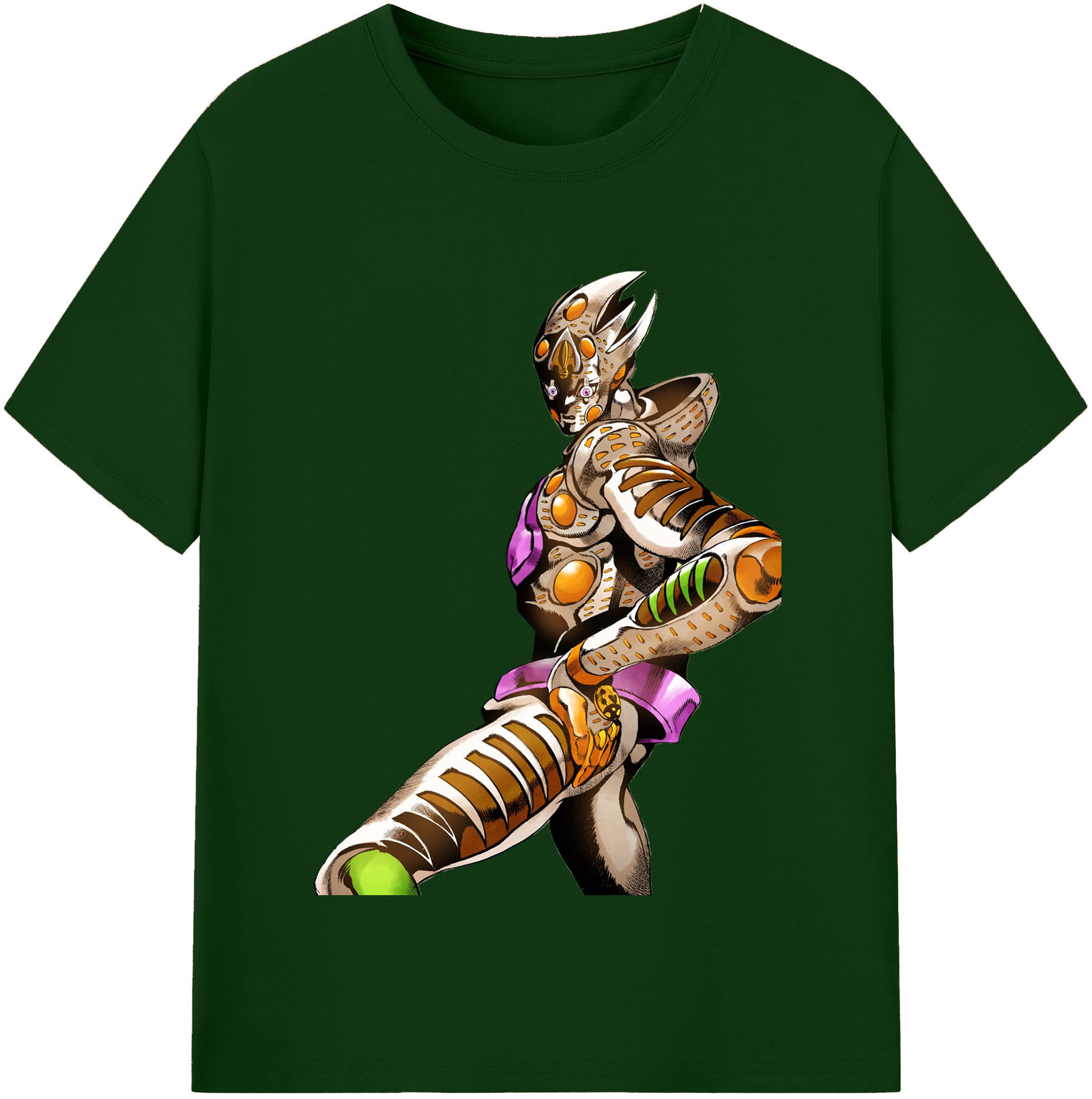 （画像用） ジョジョの奇妙な冒険 ジョルノ?ジョバァーナ JoJo's Bizarre Adventure Giorno Giovanna 綿100％半袖Tシャツ（フロントプリント）